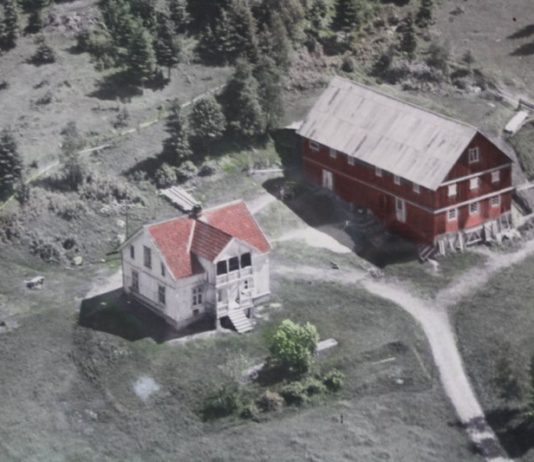 Lier-rast, flyfoto 1950-tallet